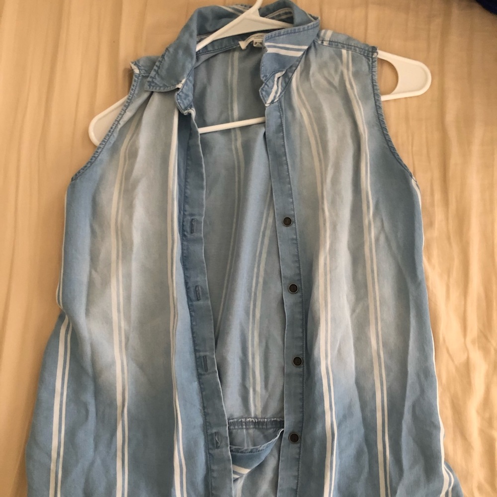 Vintage blue and white shirt!